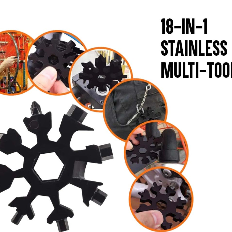 18 in 1 Snowflake Multi Tool