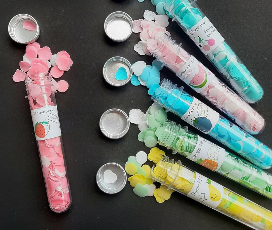 Portable Mini Body Washing Bath Test Tube Bottle Confetti