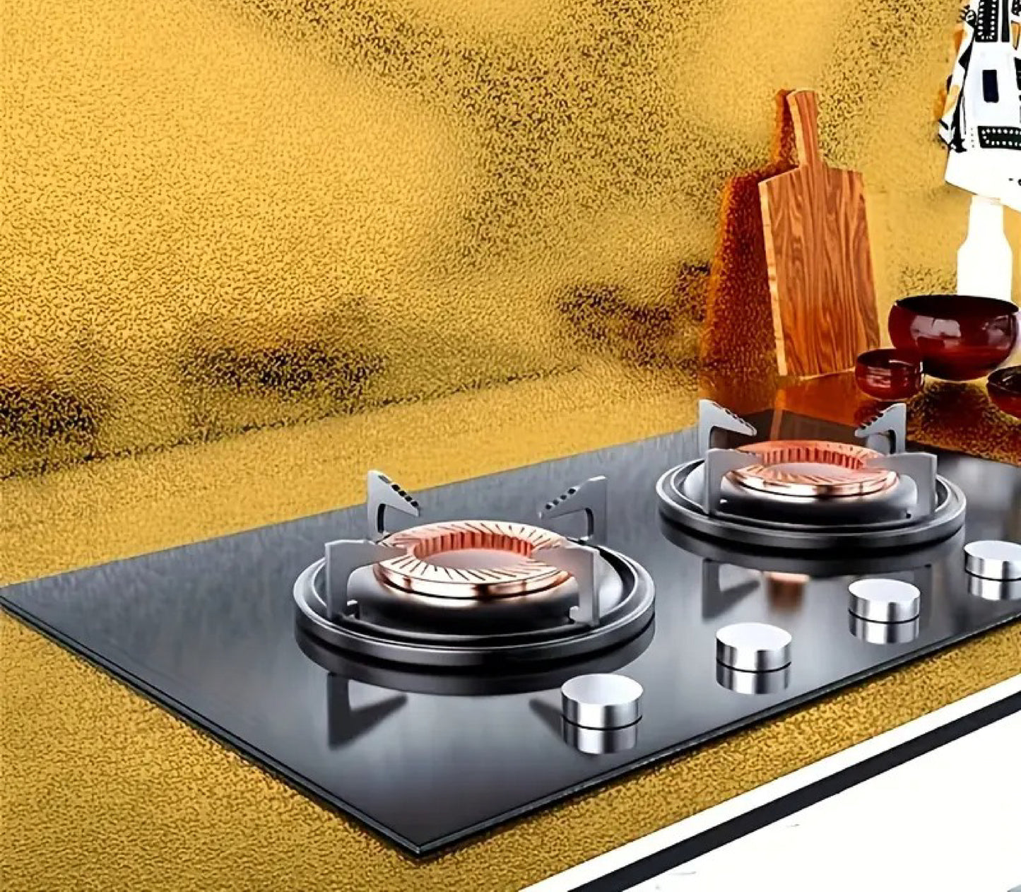 Golden Self Adhesive Kitchen Aluminium Foil Sheet
