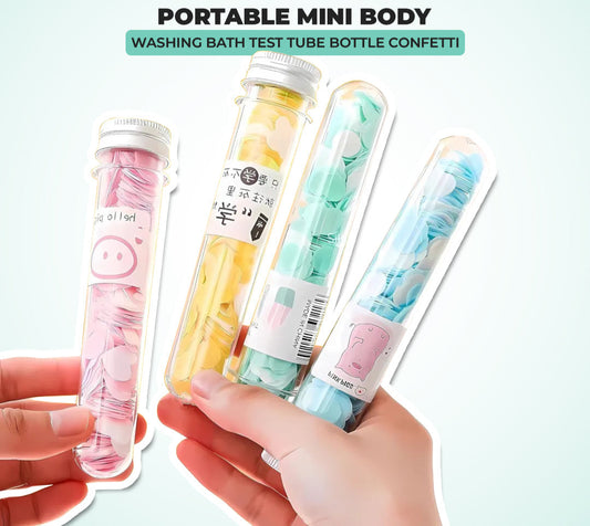 Portable Mini Body Washing Bath Test Tube Bottle Confetti