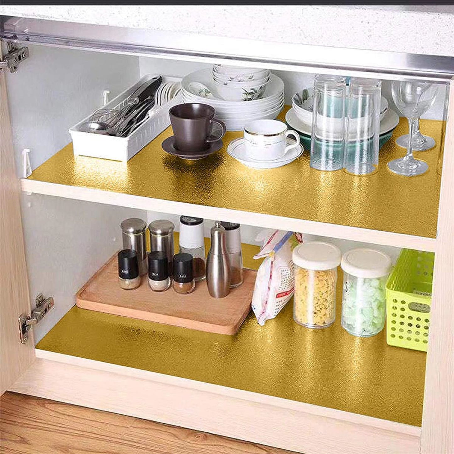 Golden Self Adhesive Kitchen Aluminium Foil Sheet