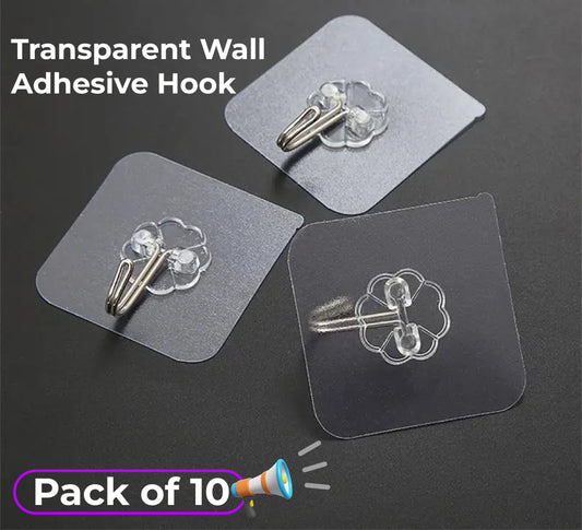 HoldOn – Transparent Hooks (Pack of 10)