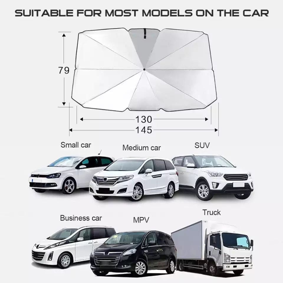 Multi Function Portable UV Proof Sun Shade Windshield Foldable Car Sun Umbrella